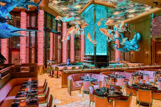 Elegant Dinner at Upscale Seafood Restaurant